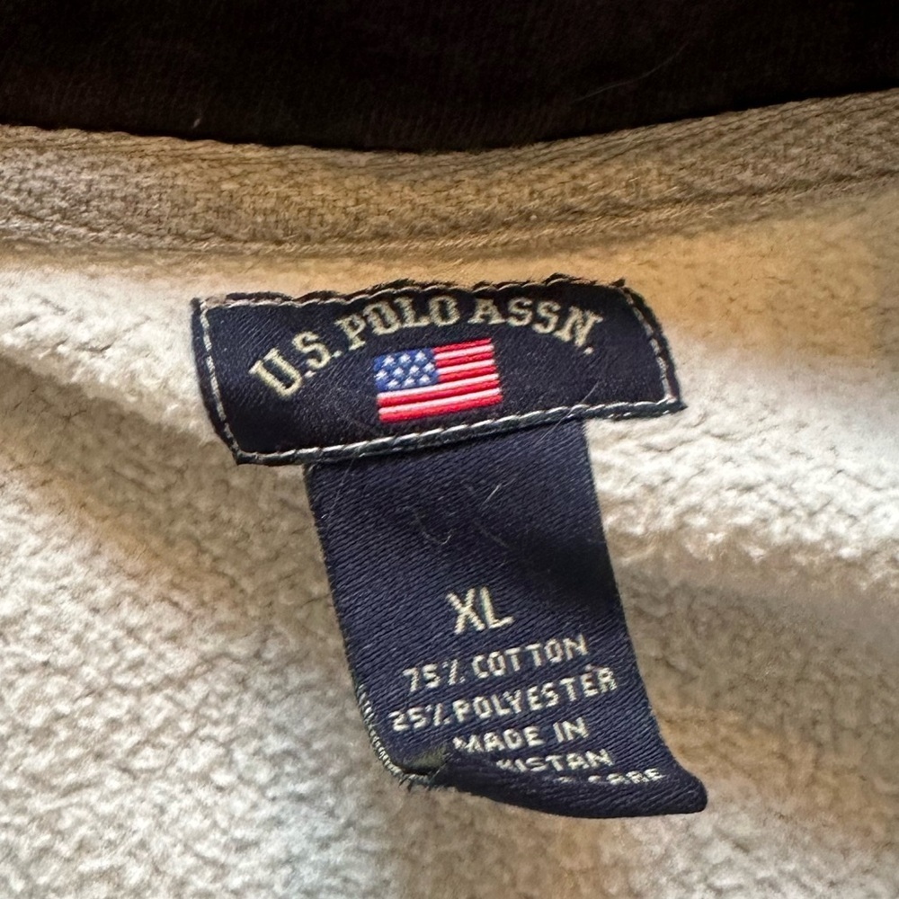 US Polo Assn. Quarter Zip Sweater - Picture 2 of 3